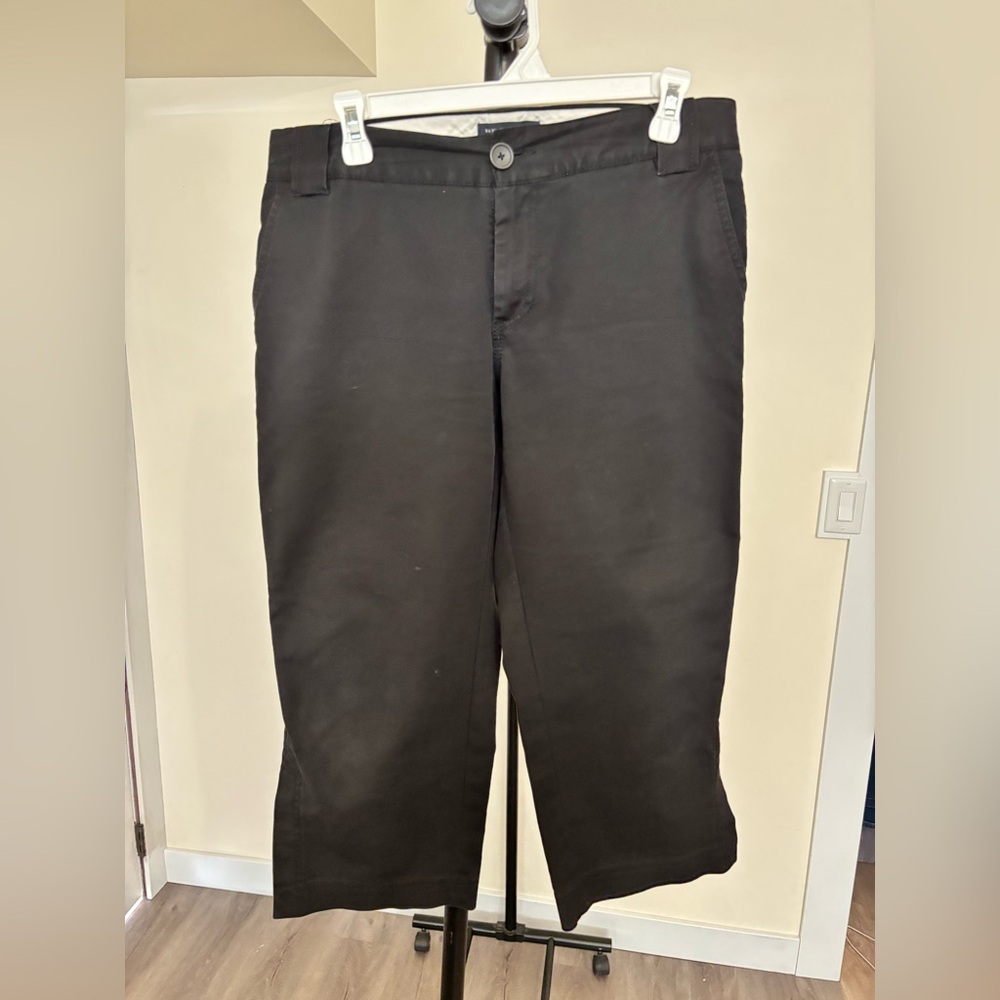 Banana Republic Black Stretch Mid-Rise Pants